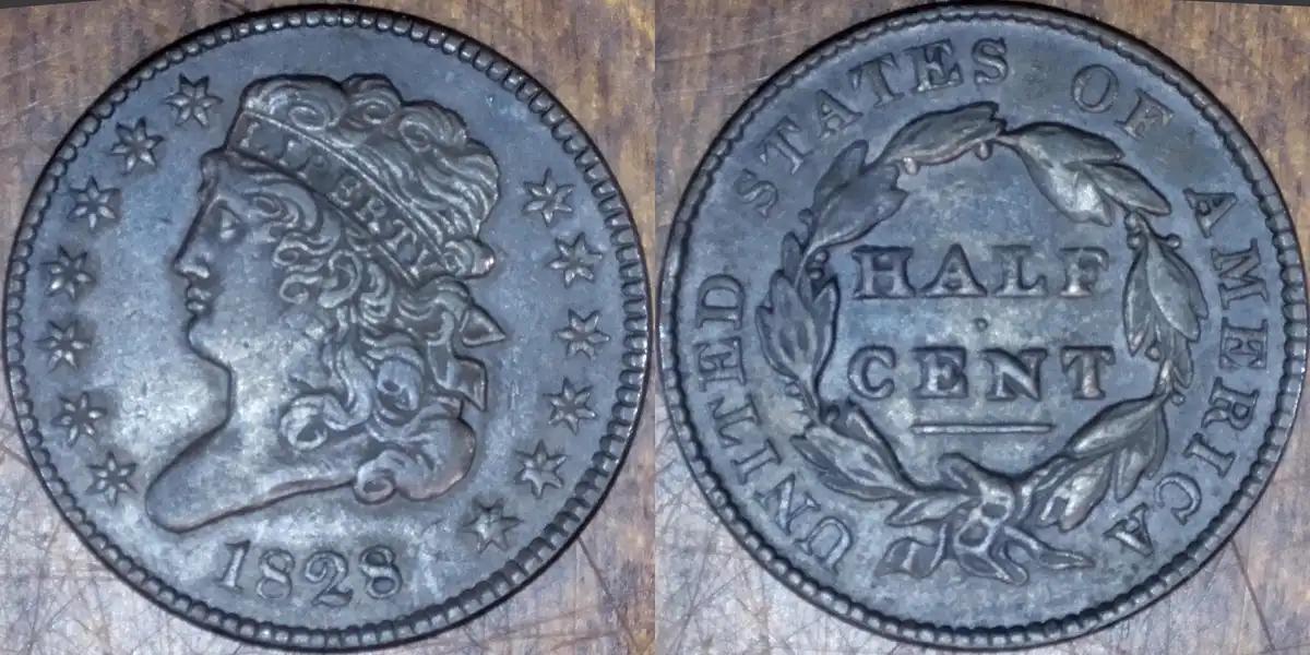 1828-Half-Cent:--Grading?--And-A-Question